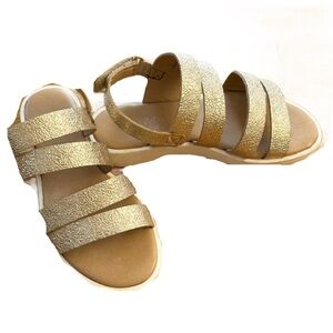 GIULIA PALAI Girls Glitter Sandals - Gold
